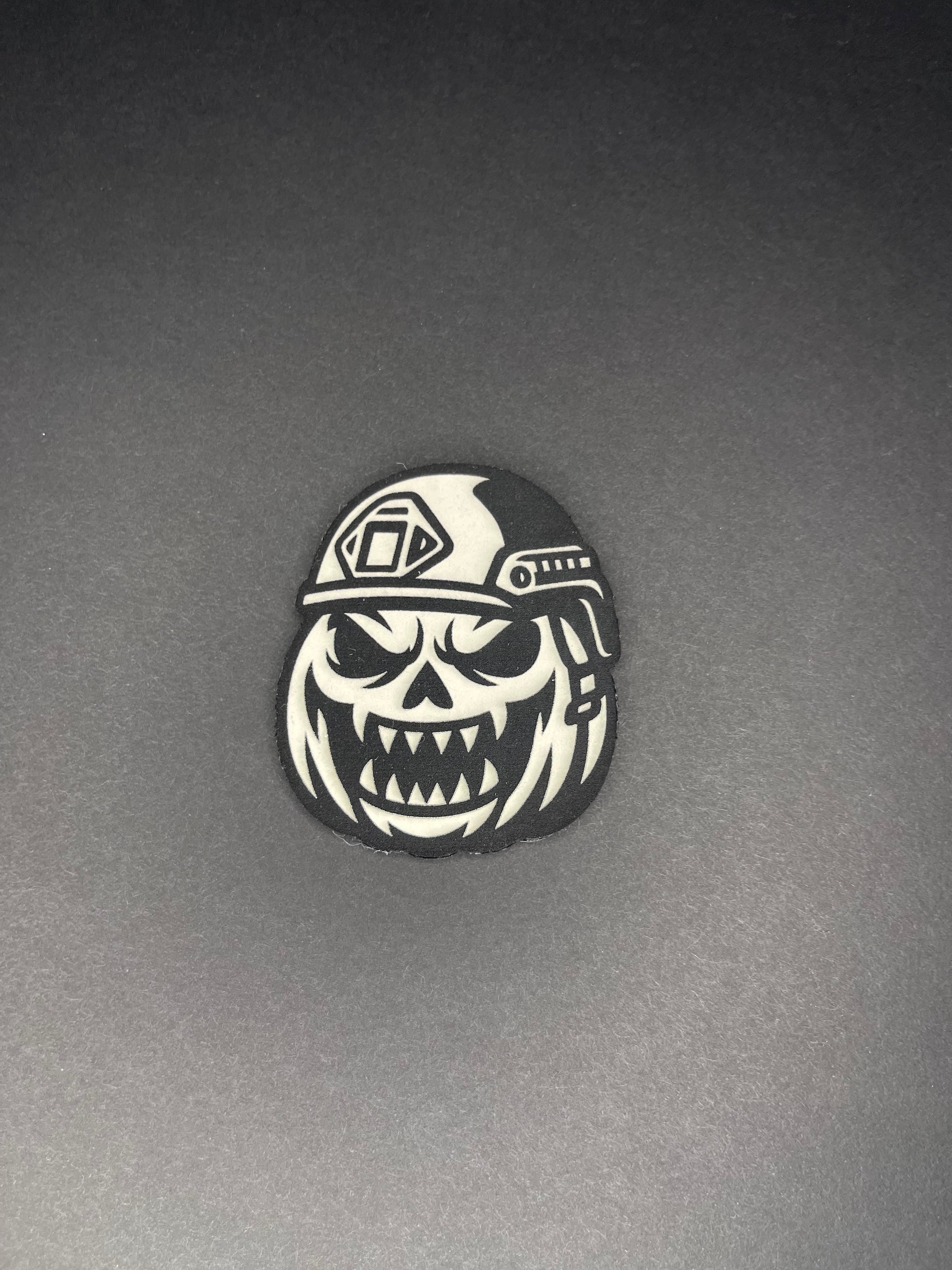 Pumpkin Head with bump helmet (Glow in the dark)