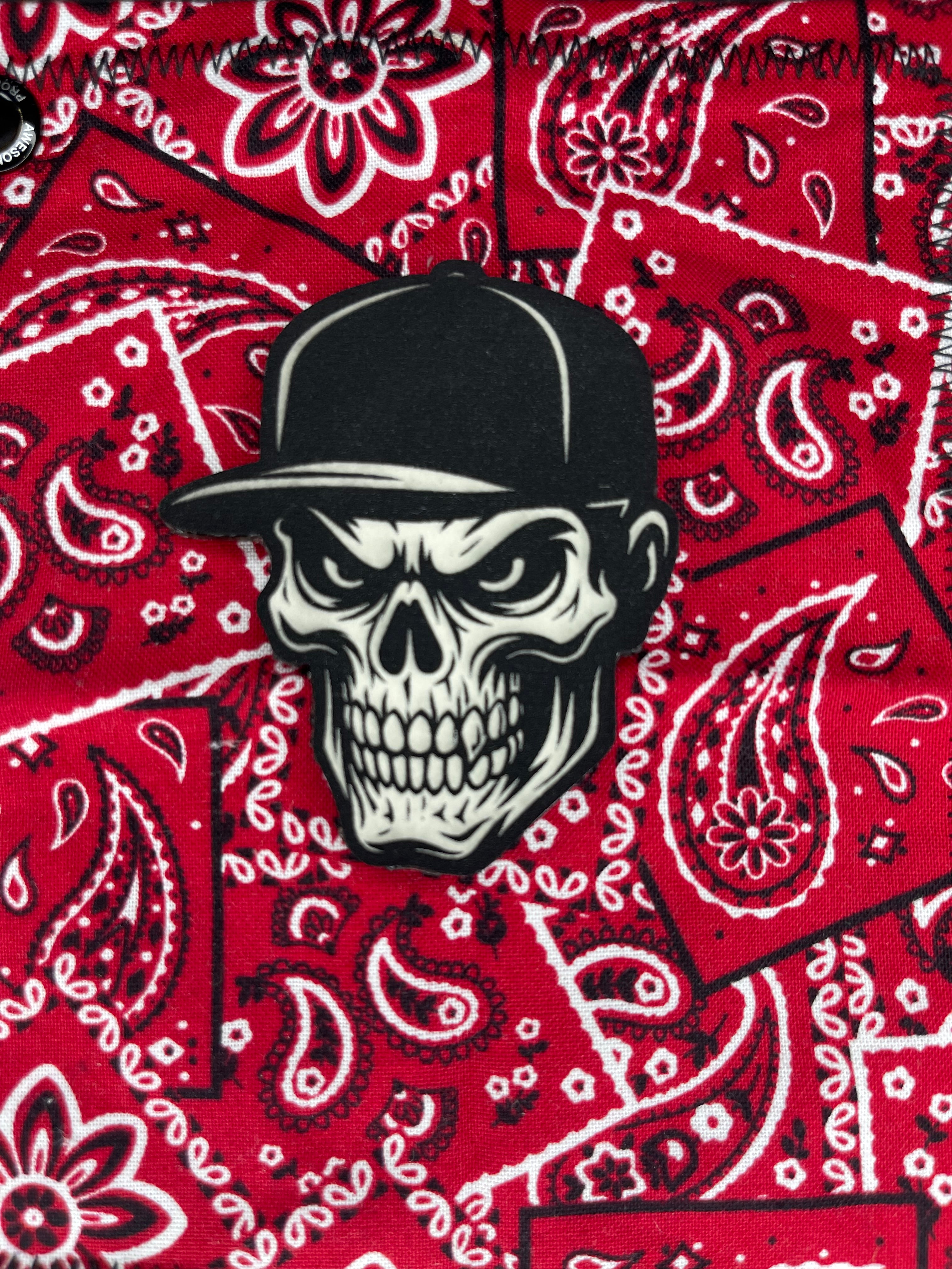 Skull & Cap Patch (glow in the dark)