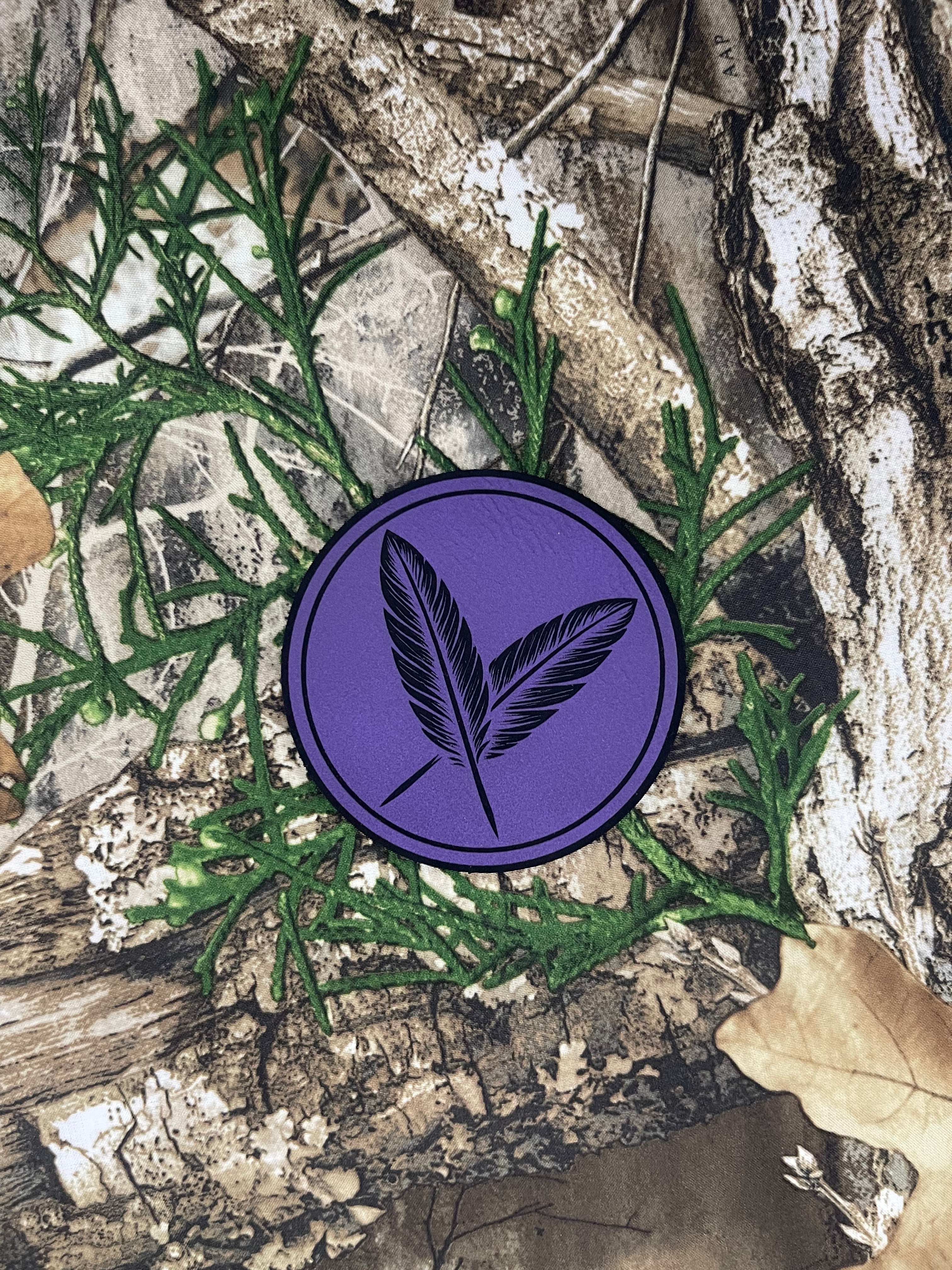 Purple Feather Patch