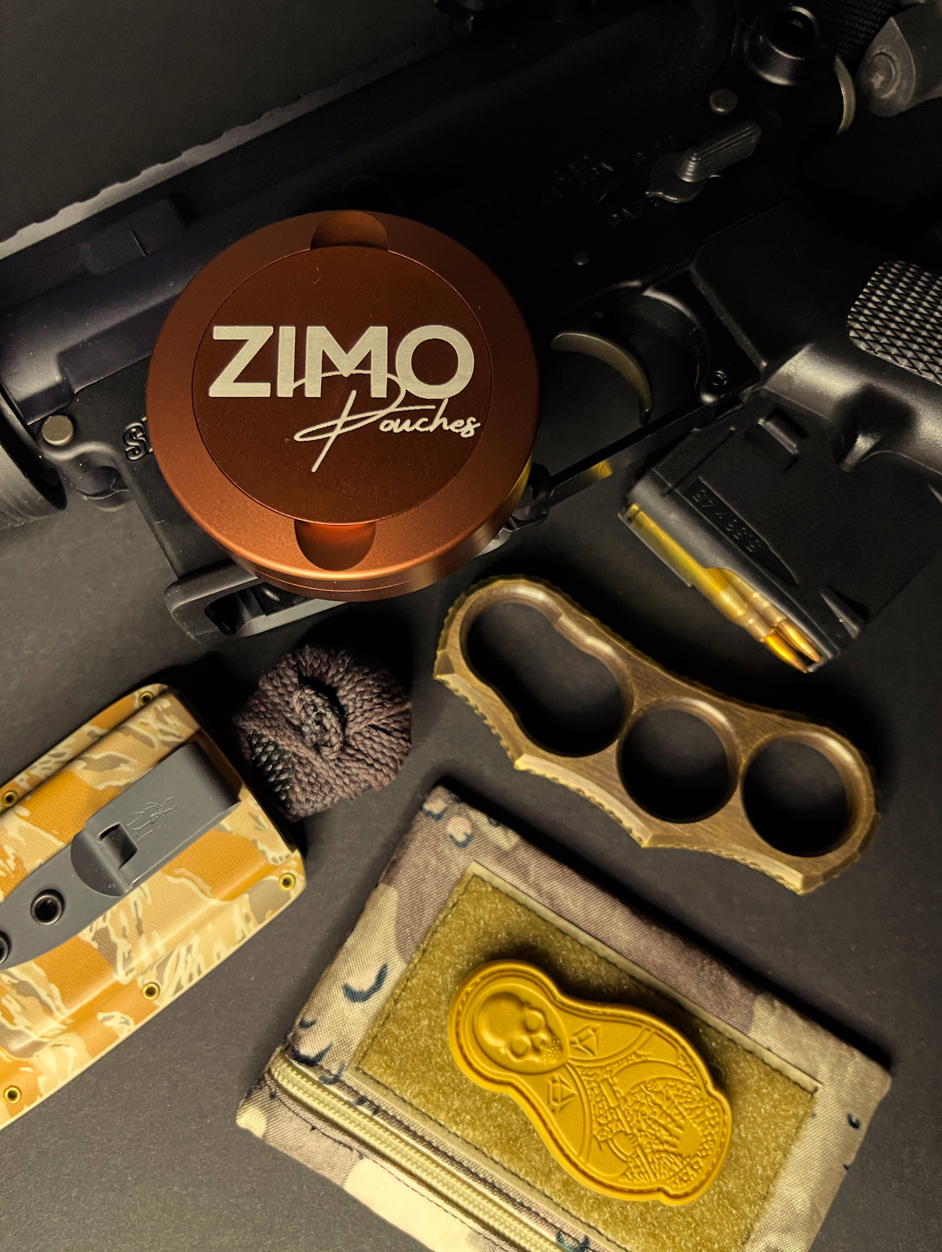Zimo Logo Pouch Tin (Copper)