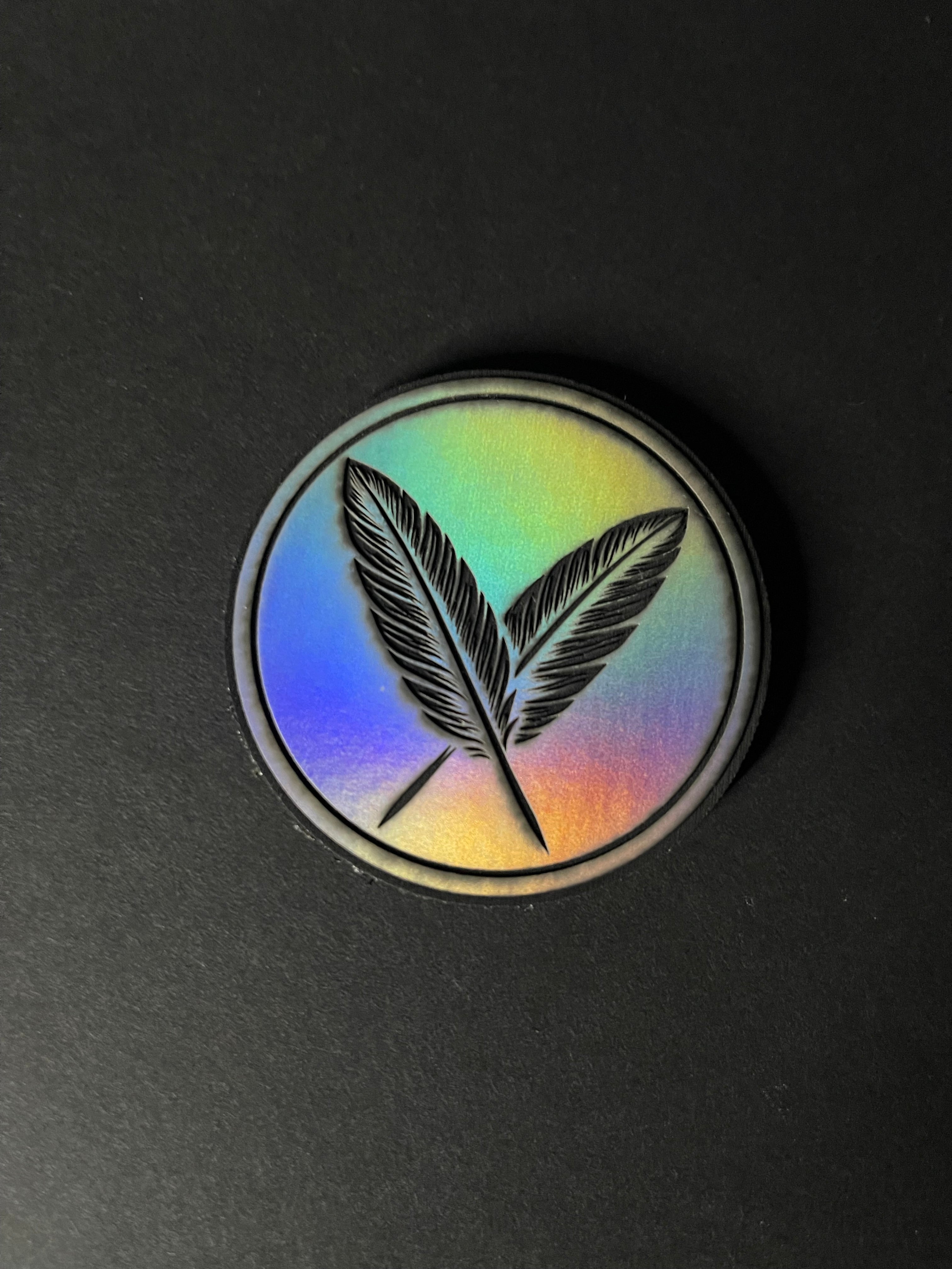 Holographic Feather Patch