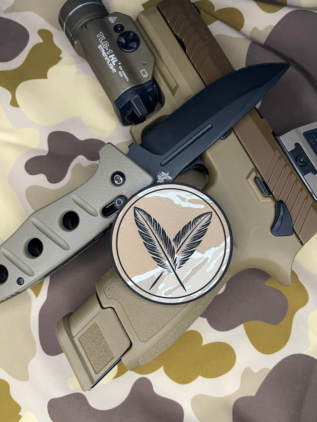 Tan Tiger Stripe Camo Patch