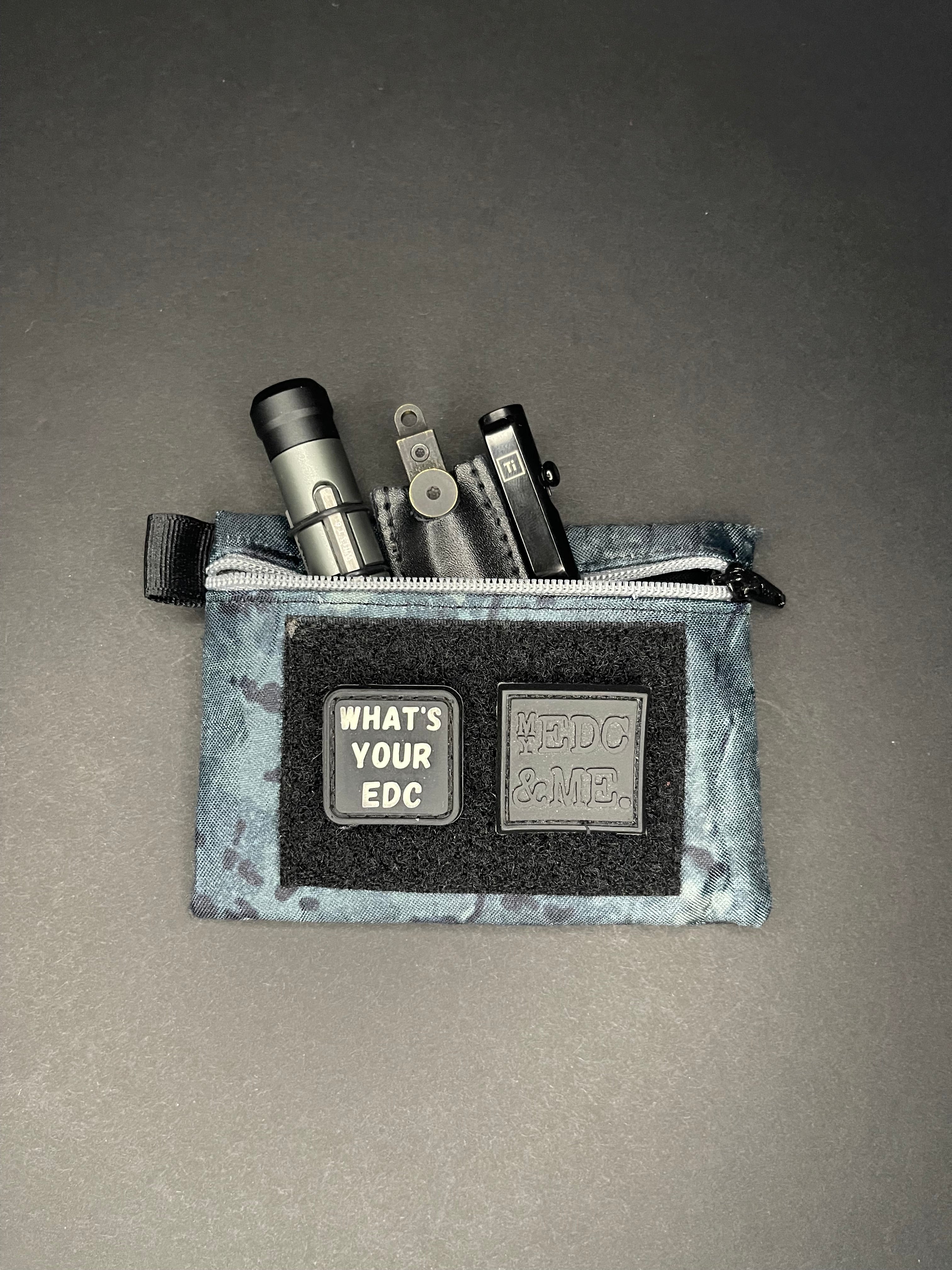 Blue/Gray Camo Wallet Slip