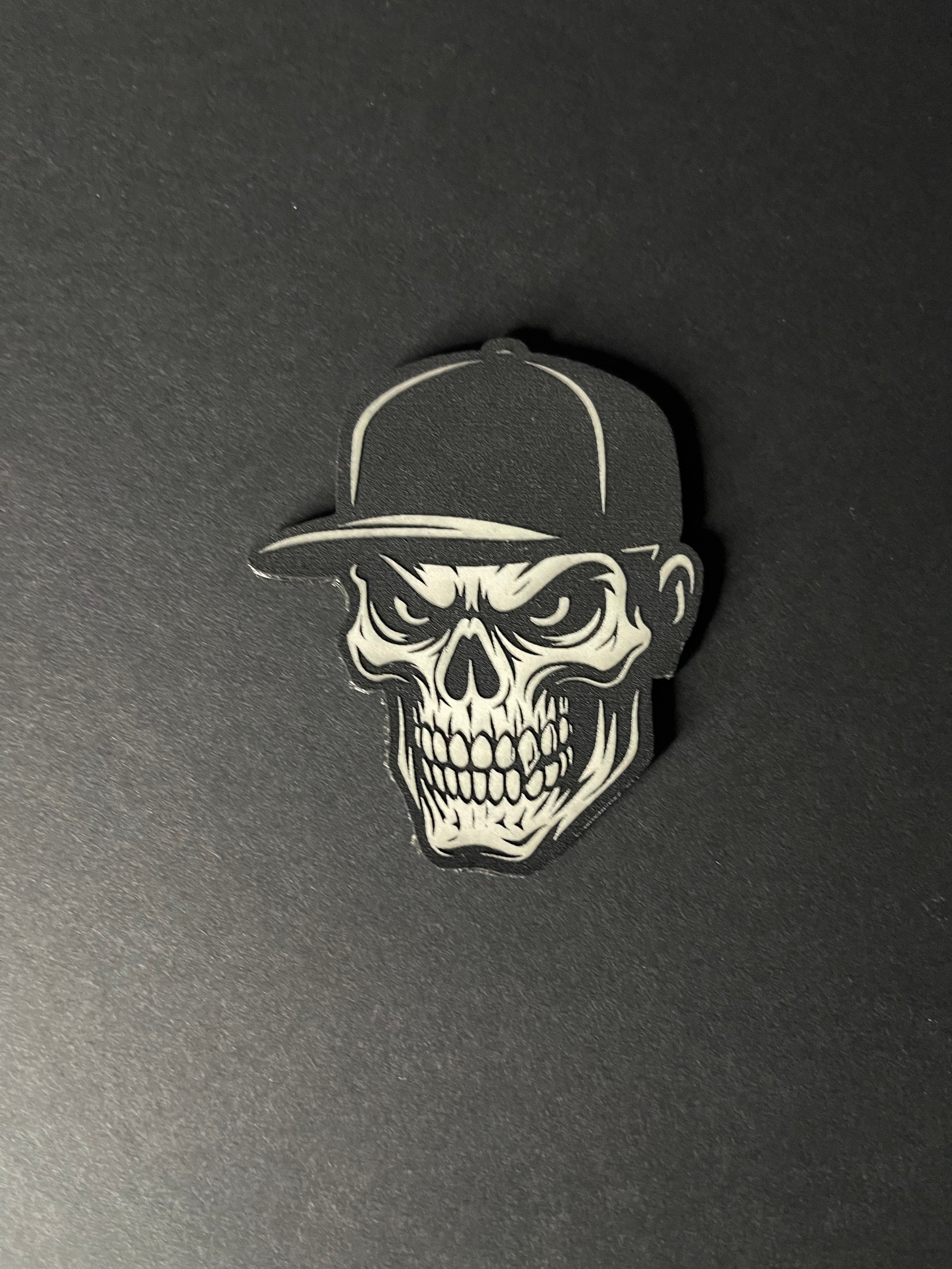 Skull & Cap Patch (glow in the dark)