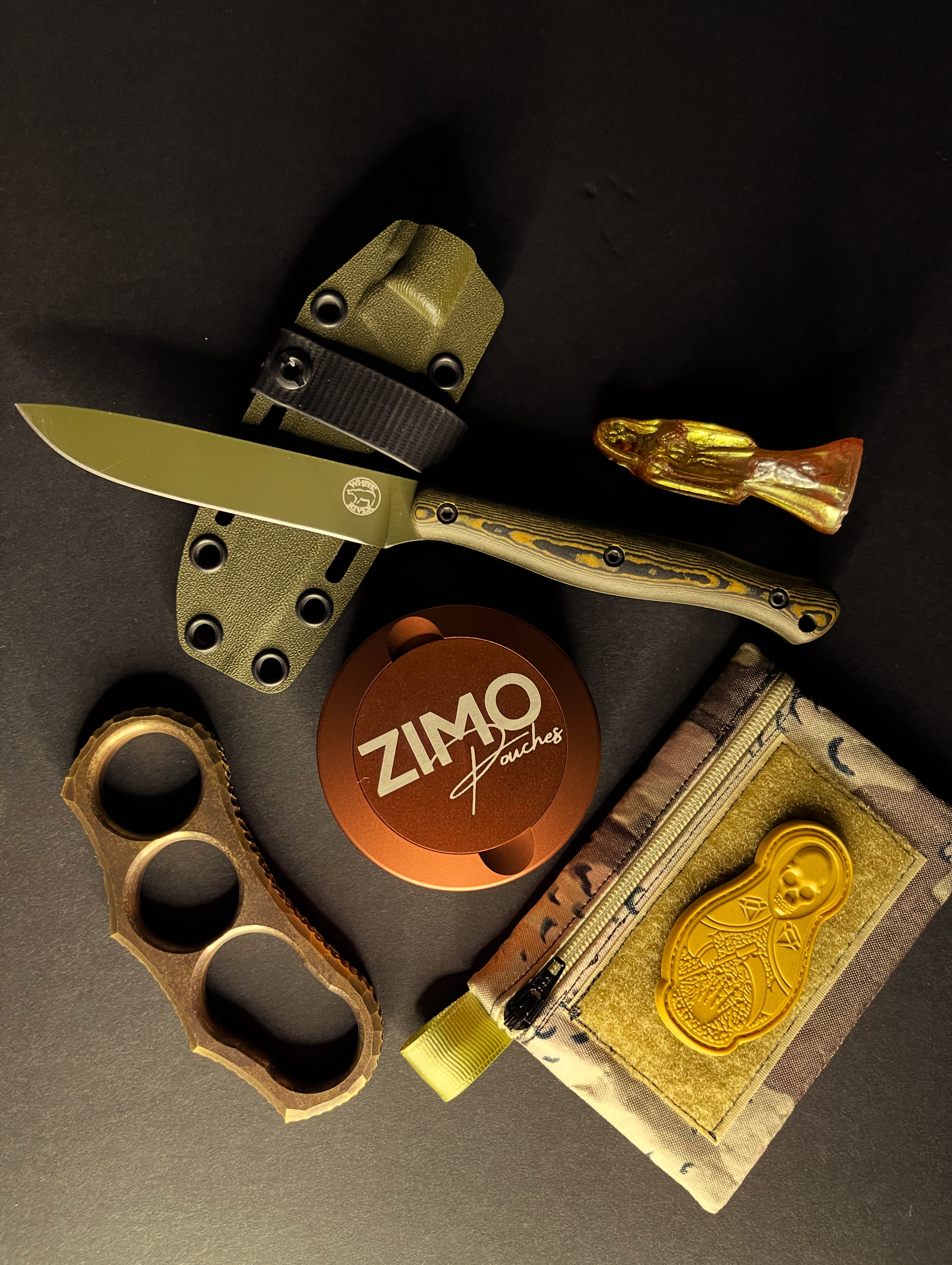 Zimo Logo Pouch Tin (Copper)