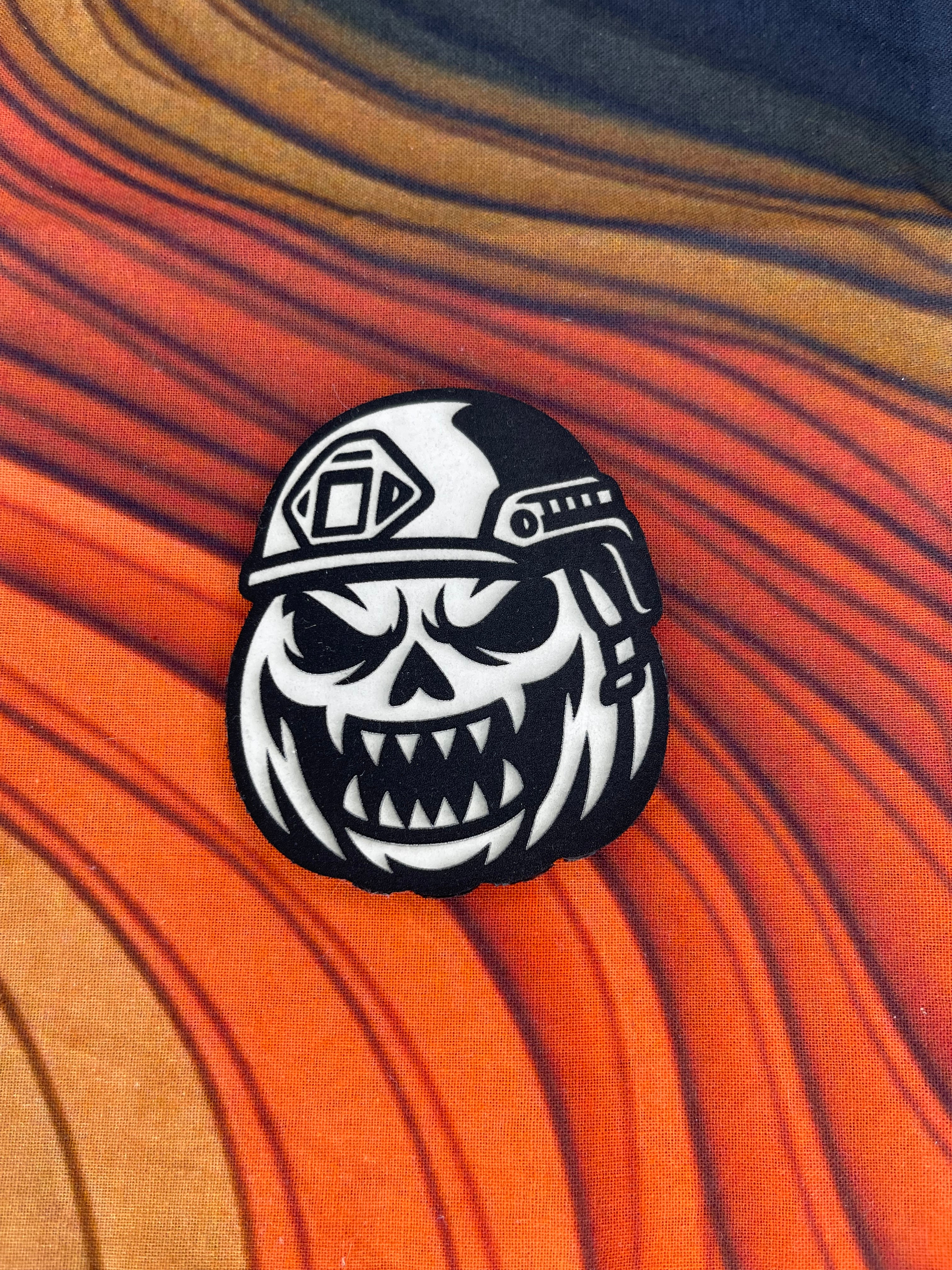 Pumpkin Head with bump helmet (Glow in the dark)