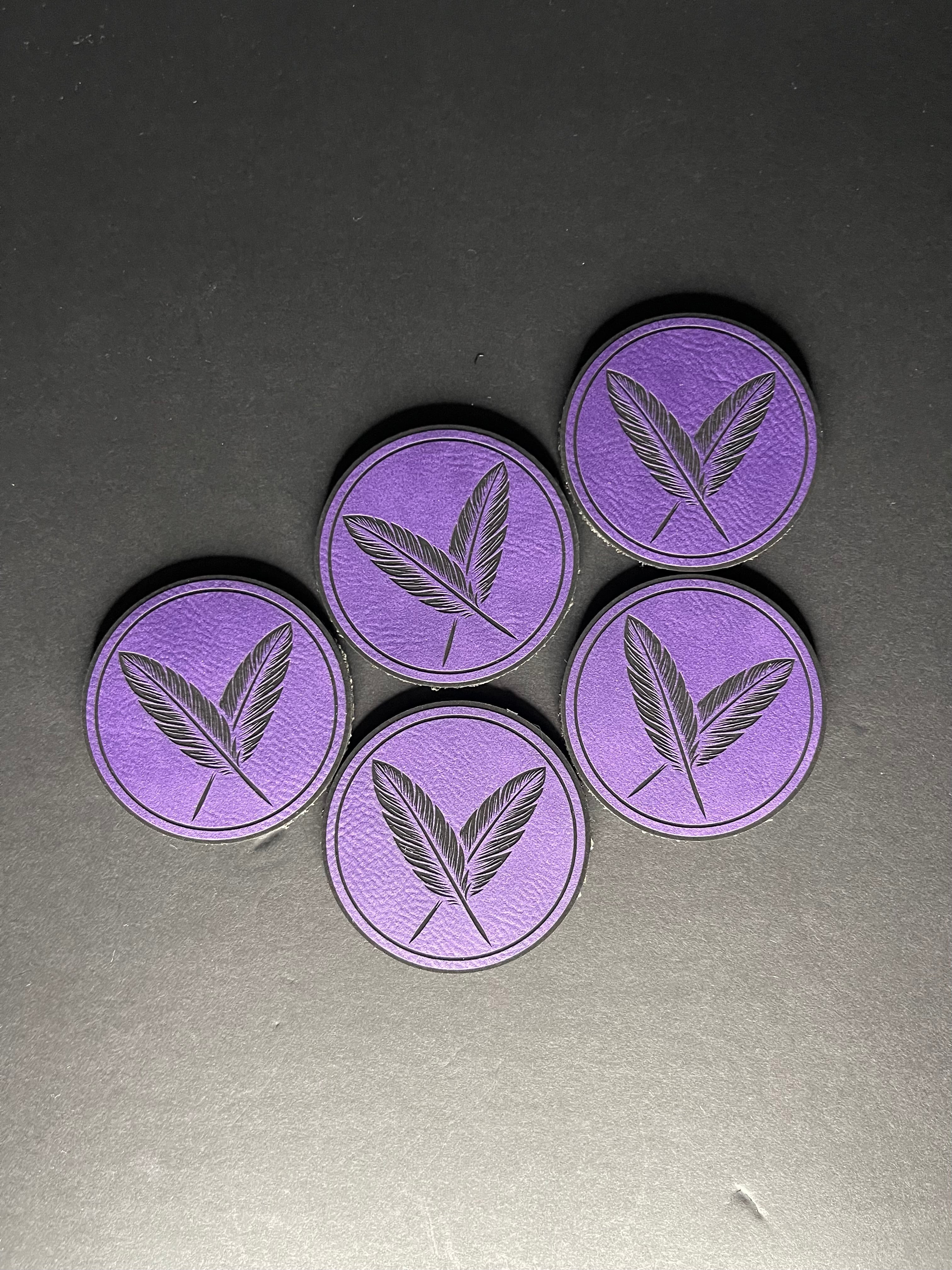 Purple Feather Patch