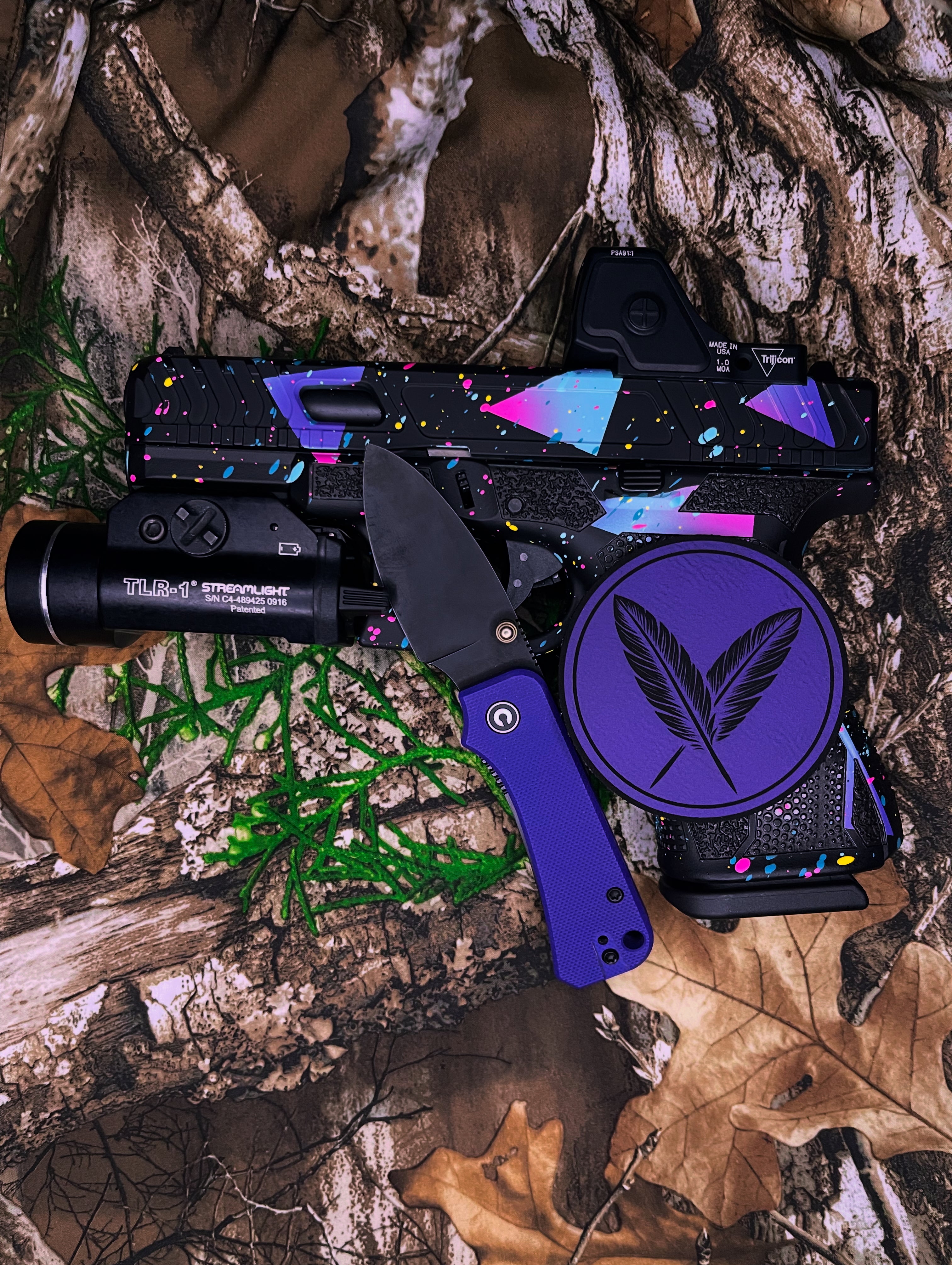 Purple Feather Patch