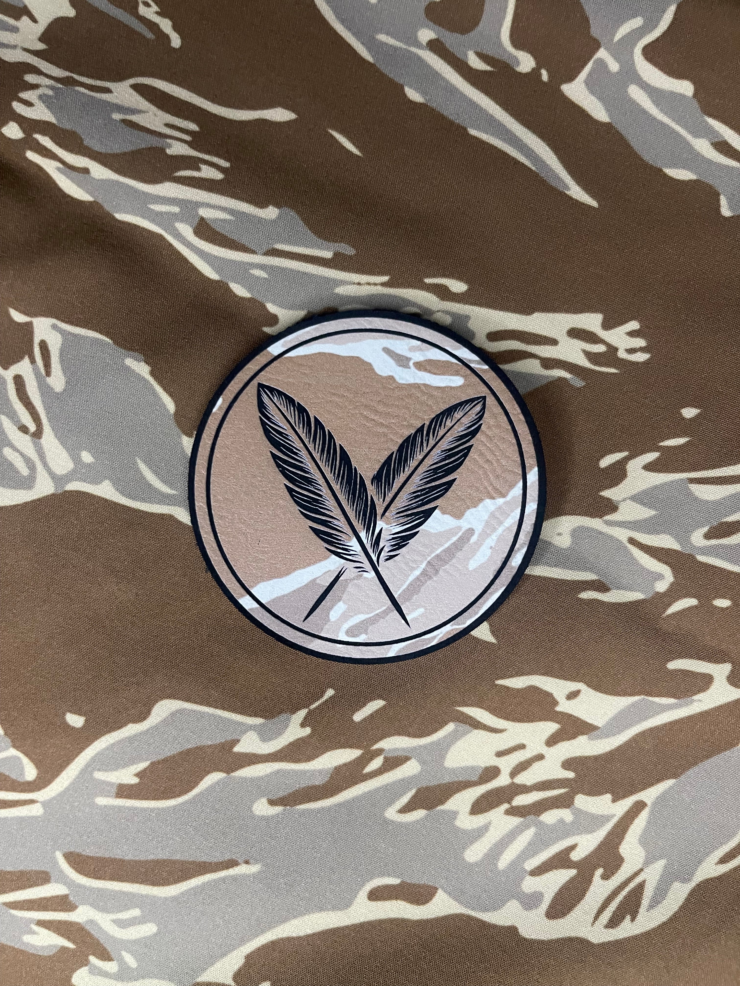 Tan Tiger Stripe Camo Patch
