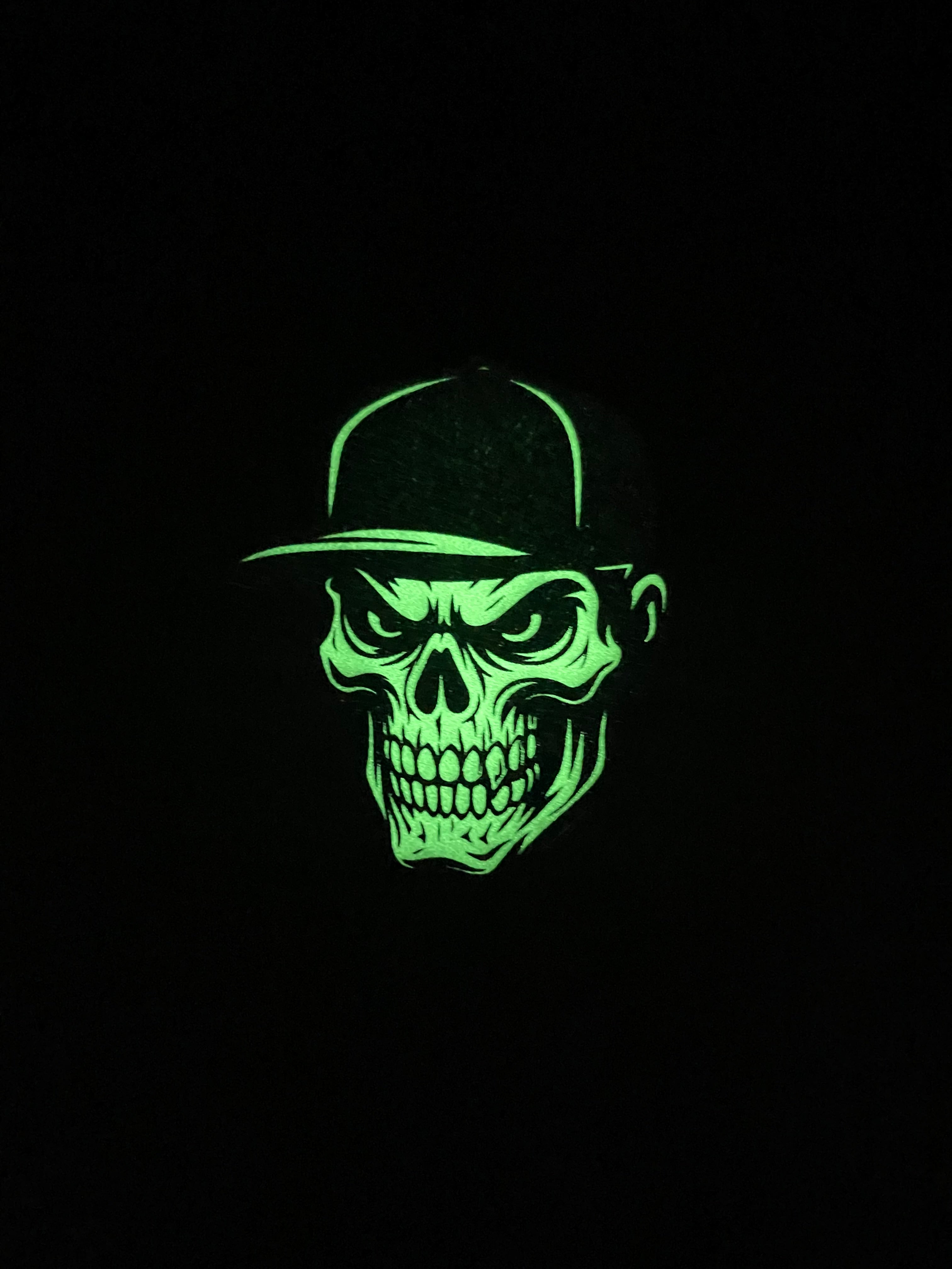 Skull & Cap Patch (glow in the dark)